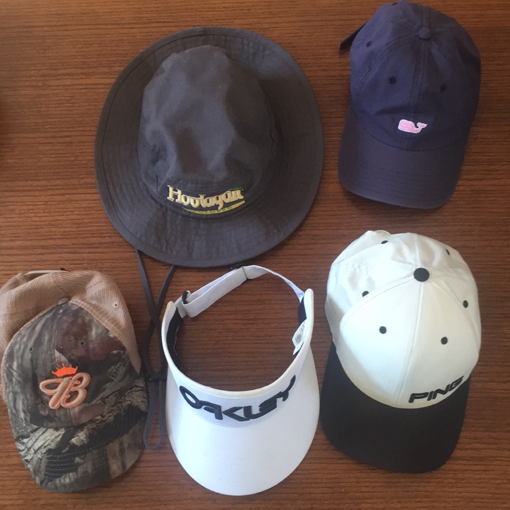Lot of various summer themed hats